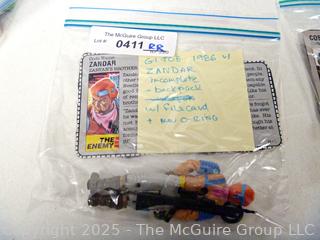 1986 GI Joe Action Figure Zandar Incomplete with Card (NM) Toy