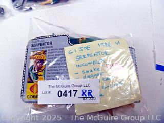 1986 GI Joe Action Figure Serpentor Incomplete with Card (NM) Toy and Air Pod
