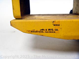 1950’s Metal Ny-Lint Yellow Tourneau Tournahopper V1 Toy Truck.  23”