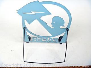 Art Deco "Newsie" Newspaper Stand and French Copper Mold Pan

