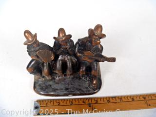 Dodge Company Singing Cowboys Bronze Bookend