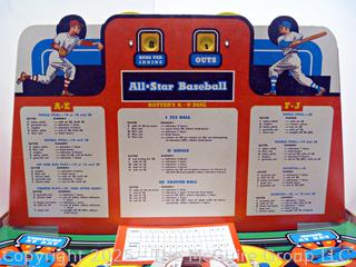 1962 All-Star Baseball Board Game by Cadco, Complete Toy
