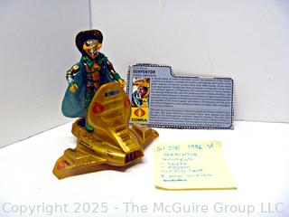 1986 GI Joe Action Figure Serpentor Incomplete with Card (NM) Toy and Air Pod