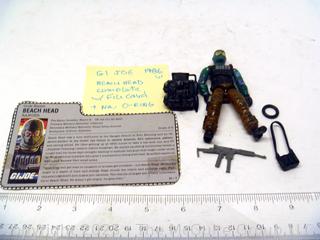 1986 GI Joe Action Figure Beach Head Complete with Card (NM) Toy