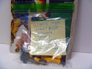 1989 GI Joe Action Figure Light Foot Complete with Full Card (NM) Toy