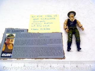 1986 GI Joe Action Figure Sgt Slaughter Incomplete  (NM) Toy