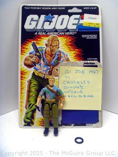 1987 GI Joe Action Figure Chuckles Complete with Full Card (NM) Toy 