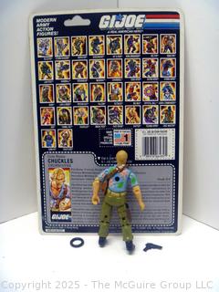 1987 GI Joe Action Figure Chuckles Complete with Full Card (NM) Toy 