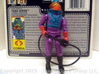 1988 GI Joe Action Figure Toxo-Viper Complete with Full Card (NM) Toy