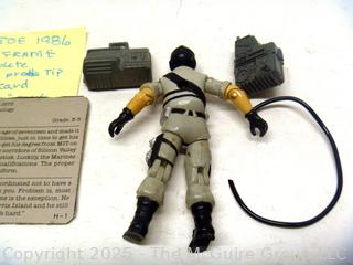 1986 GI Joe Action Figure Mainframe Incomplete with Full Card (NM) Toy