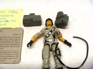 1986 GI Joe Action Figure Mainframe Incomplete with Full Card (NM) Toy