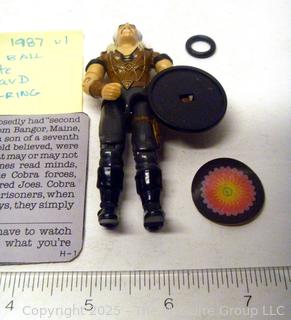 1987 GI Joe Action Figure Crystal Ball Complete with Card (NM) Toy