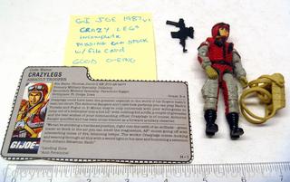 1988 GI Joe Action Figure Craxy Legs Incomplete (NM) Toy