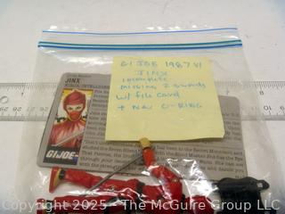 1987 GI Joe Action Figure Jinx Incomplete with Card (NM) Toy