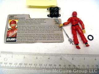 1987 GI Joe Action Figure Jinx Incomplete with Card (NM) Toy