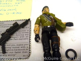 1988 GI Joe Action Figure Tunnel Rat Incomplete with Card (NM) Toy