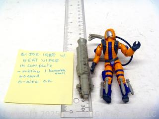 1989 GI Joe Action Figure Heat Viper Incomplete (NM) Toy