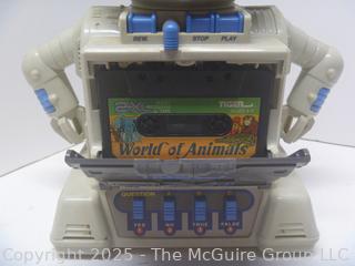 1992 Tiger Electronics 2-XL The Talking Robot with 1 Cassette tape (missing battery cover) Tested