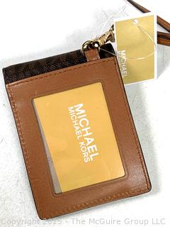 Two (2) Michael Kors Logo Jet Set Messenger Bag & Card Case, One New with Tags