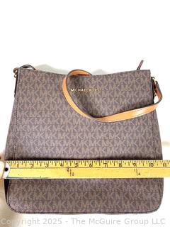Two (2) Michael Kors Logo Jet Set Messenger Bag & Card Case, One New with Tags