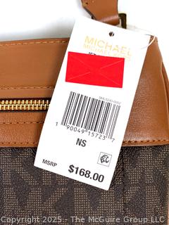 Two (2) Michael Kors Logo Jet Set Cross Body Bag & Wristlet, New with Tags