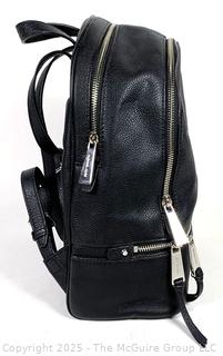 Black Leather Michael Kors Backpack Handbag, New Without Tags