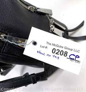 Black Leather Michael Kors Backpack Handbag, New Without Tags