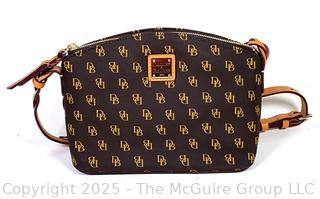 Dooney & Bourke Penny Brown Signature Logo Crossbody Handbag, New with Tag