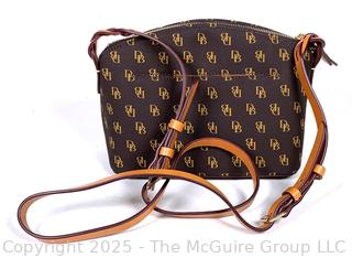 Dooney & Bourke Penny Brown Signature Logo Crossbody Handbag, New with Tag
