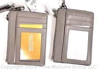 Two (2) Michael Kors Leather Jet Set Small Coin Purses ,New with Tags