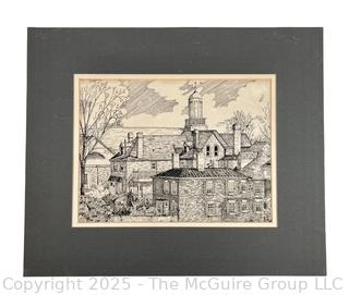 Unframed Lithograph Print of The Governor's Palace in Williamsburg, VA.