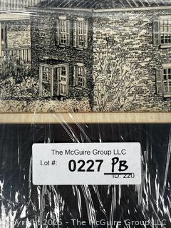 Unframed Lithograph Print of The Governor's Palace in Williamsburg, VA.