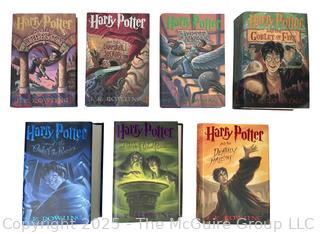 Complete Set of Seven (7) Harry Potter Hardcover Books 