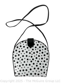1980's Bruno Magli Italian Polka Dot Handbag.