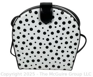 1980's Bruno Magli Italian Polka Dot Handbag.