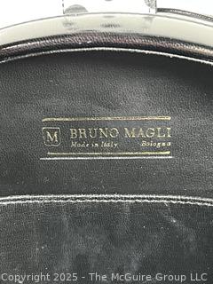1980's Bruno Magli Italian Polka Dot Handbag.