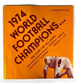 1974 World Football Champions Book The Over The Hill Gang, Souvenir Edition