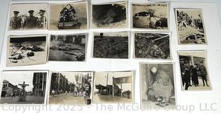 Group of WWII Black & White Military Photos from Shanghai, China 