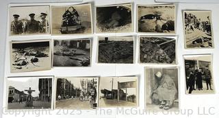 Group of WWII Black & White Military Photos from Shanghai, China 