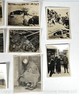 Group of WWII Black & White Military Photos from Shanghai, China 