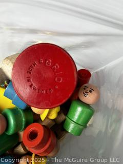 Fisher Price Little People and Wooden BRIO Toy Train Set and Puzzle