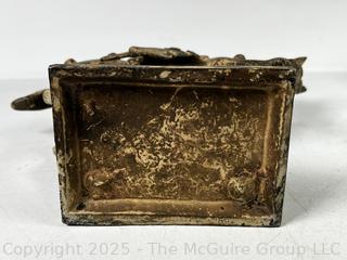 Reproduction Chinese Tang Gilded Cast Iron War Horse