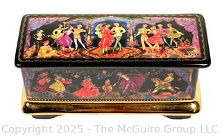 1991 Ardleigh Elliott Russian Porcelain Music Trinket Box