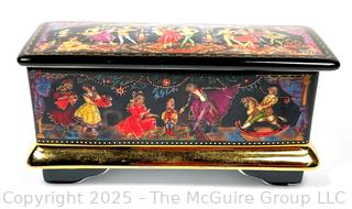 1991 Ardleigh Elliott Russian Porcelain Music Trinket Box