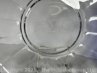 Three (3) Round Serving Platters in Pottery and Glass