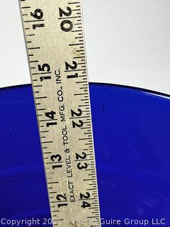 Three (3) Round Serving Platters in Pottery and Glass