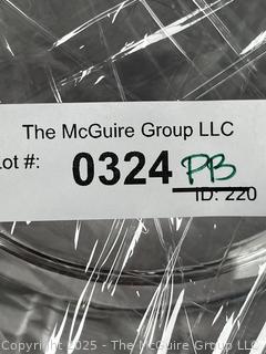 Three (3) Round Serving Platters in Pottery and Glass