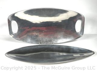 Two (2) Nambe Serving Trays