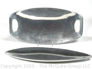 Two (2) Nambe Serving Trays