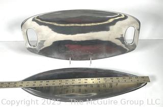 Two (2) Nambe Serving Trays